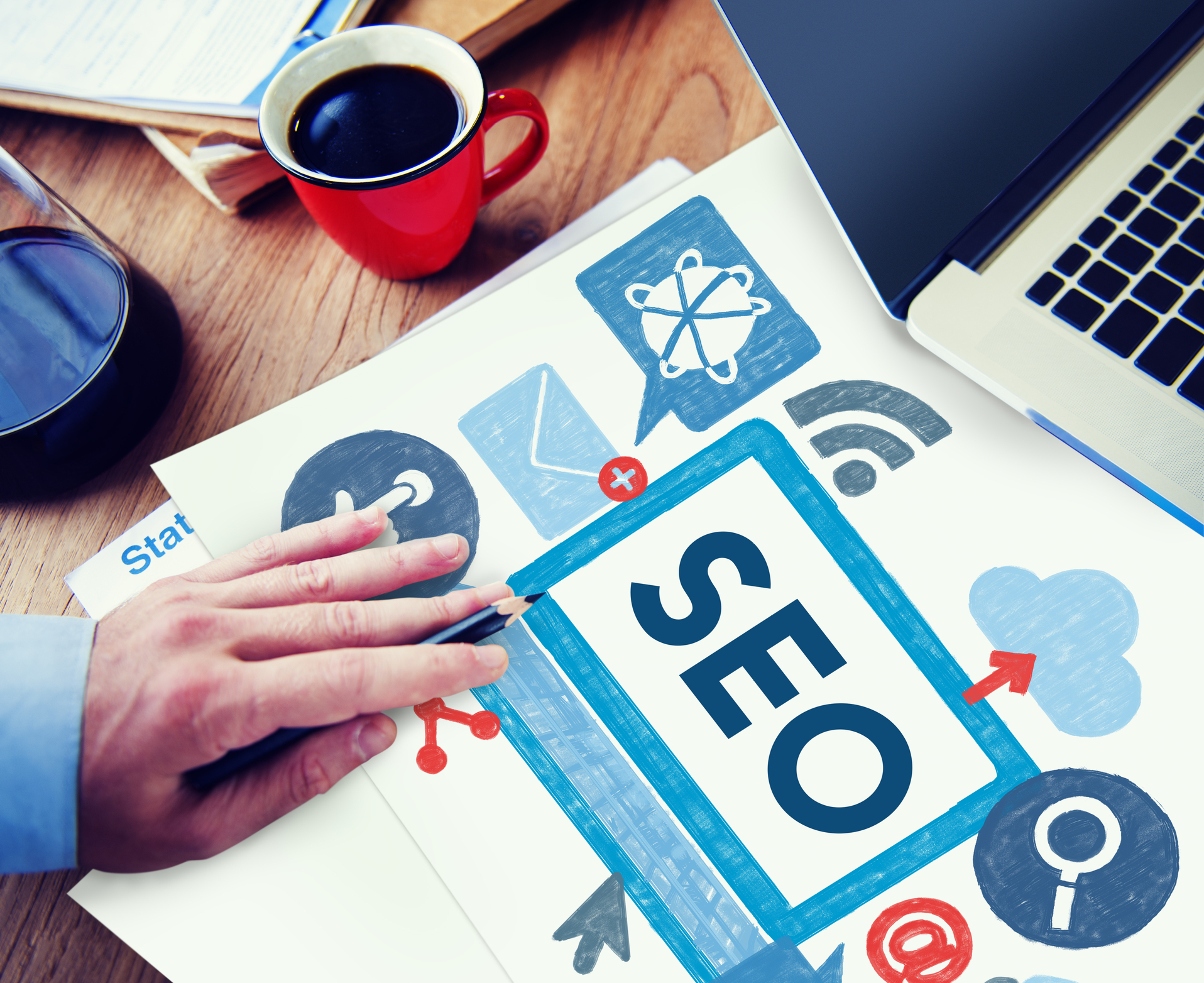 Search Engine Optimization Business Data Digital Concept