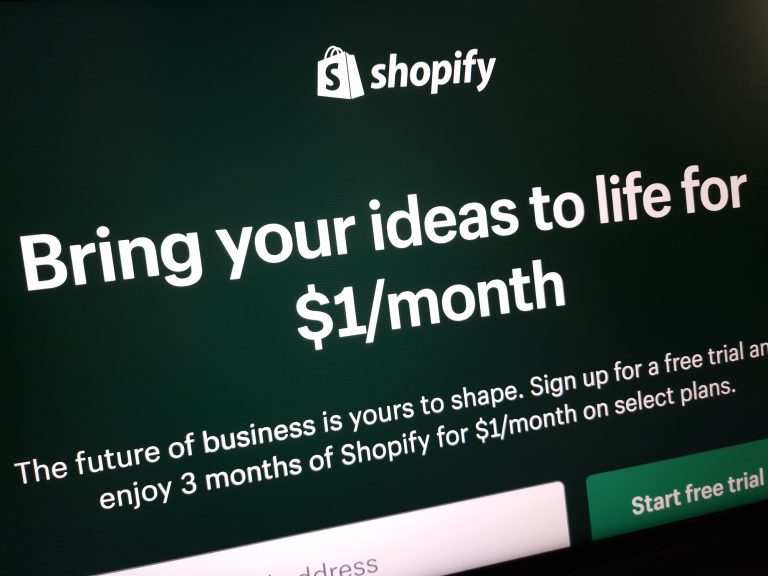 Use of shopify to sell services