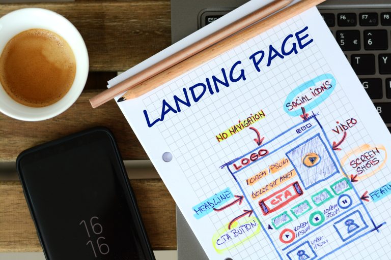 Use of landing pages for SEO
