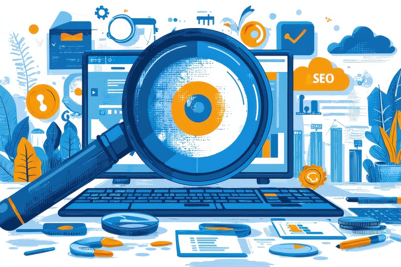 Visual representation of technical eCommerce SEO focusing on crawlability, index control, site performance, and platform optimisation for Shopify and WooCommerce stores.