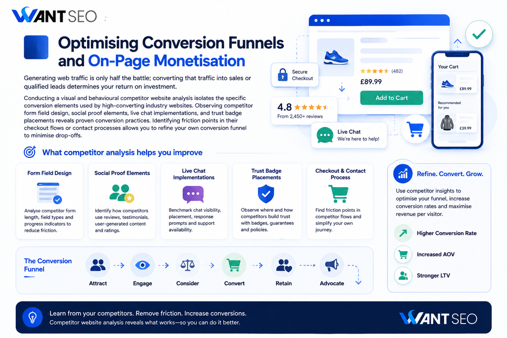 Optimising Conversion Funnels and On-Page Monetisation