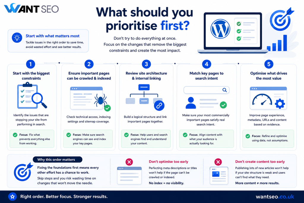 What should you prioritise first